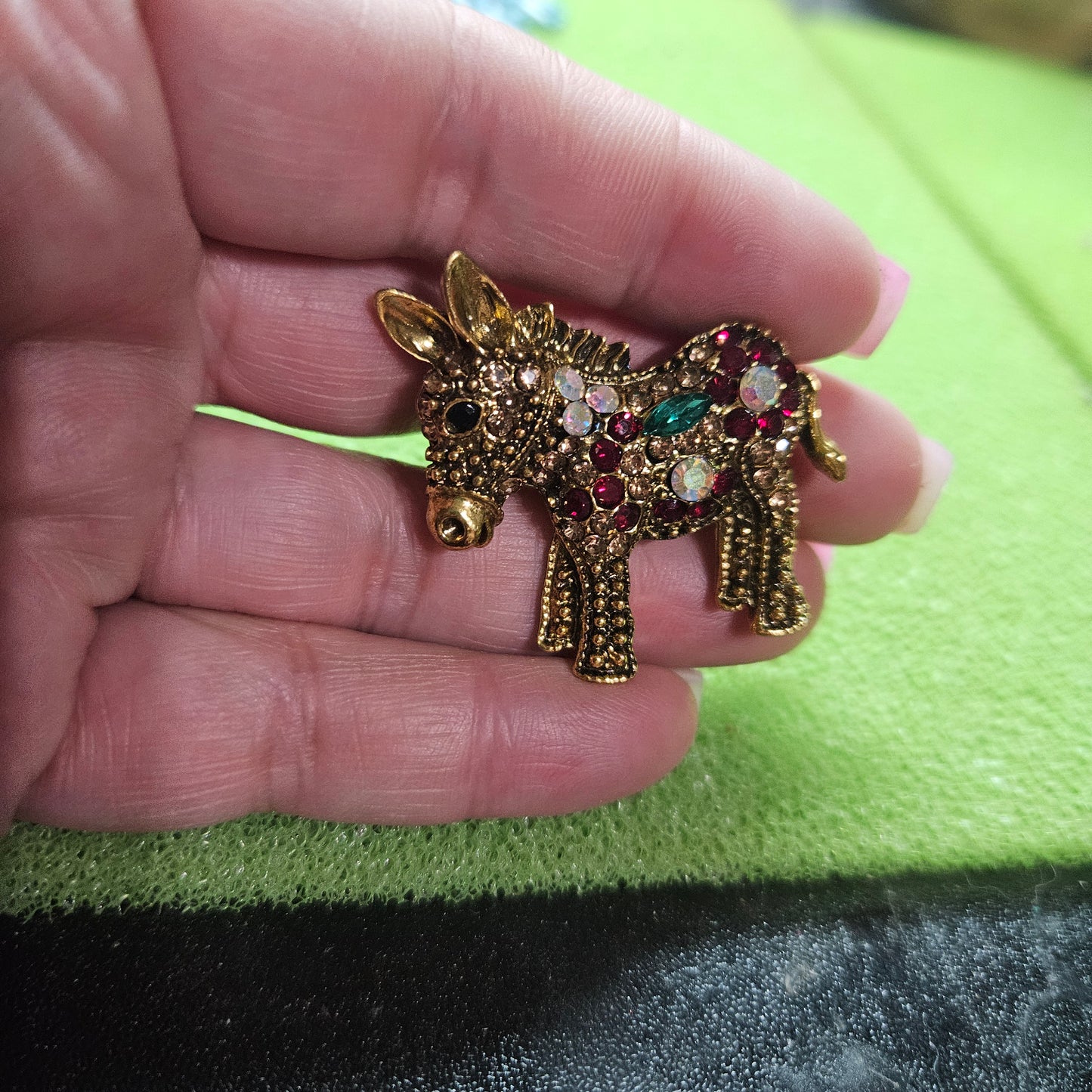 Donkey brooch super cute