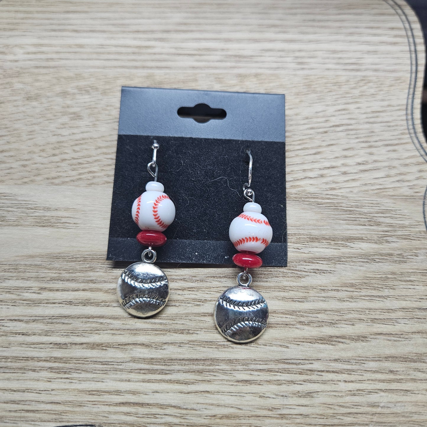 Baseball earrings