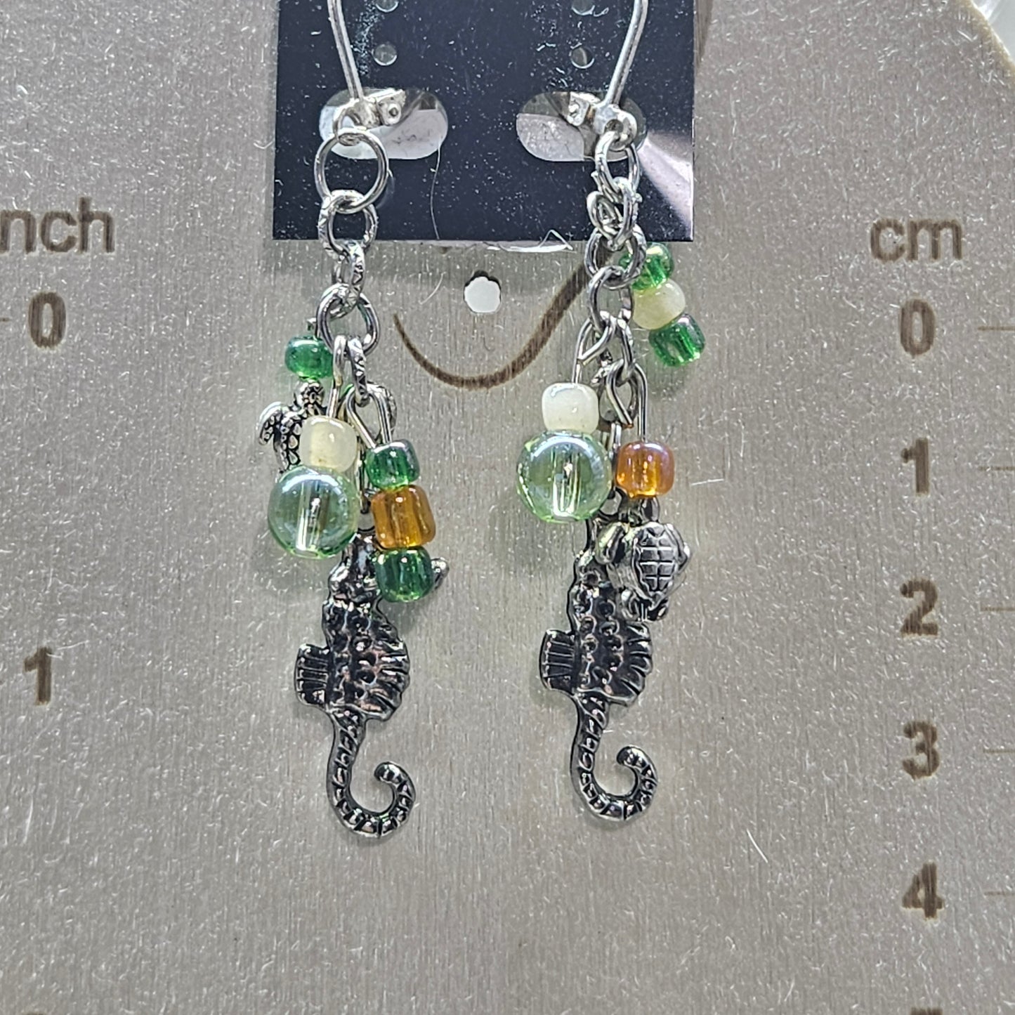 Beach themed dangle earrings