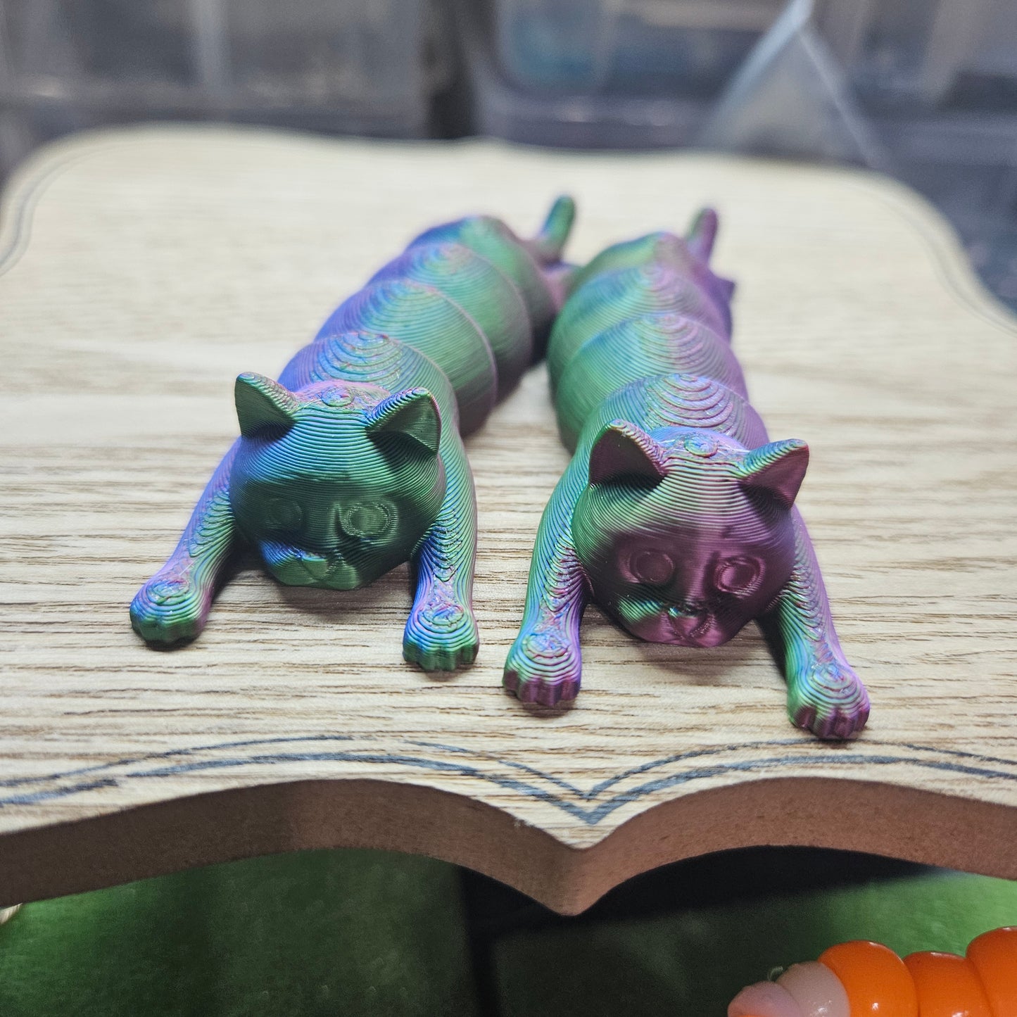 3d printed slinky cats